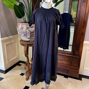 The Caroline Nap Dress - Sheer Black Swiss Dot - Sheer Black Swiss